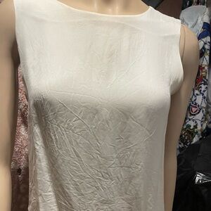 Elegant Cream Sleeveless Blouse